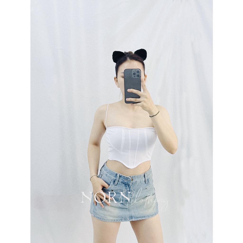 NORN - Áo croptop cut ngực sexy