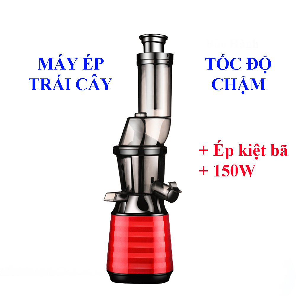 Máy ép trái cây tốc độ chậm 150W cao cấp ép kiệt bã các loại trái cây cứng, mềm, rau củ...