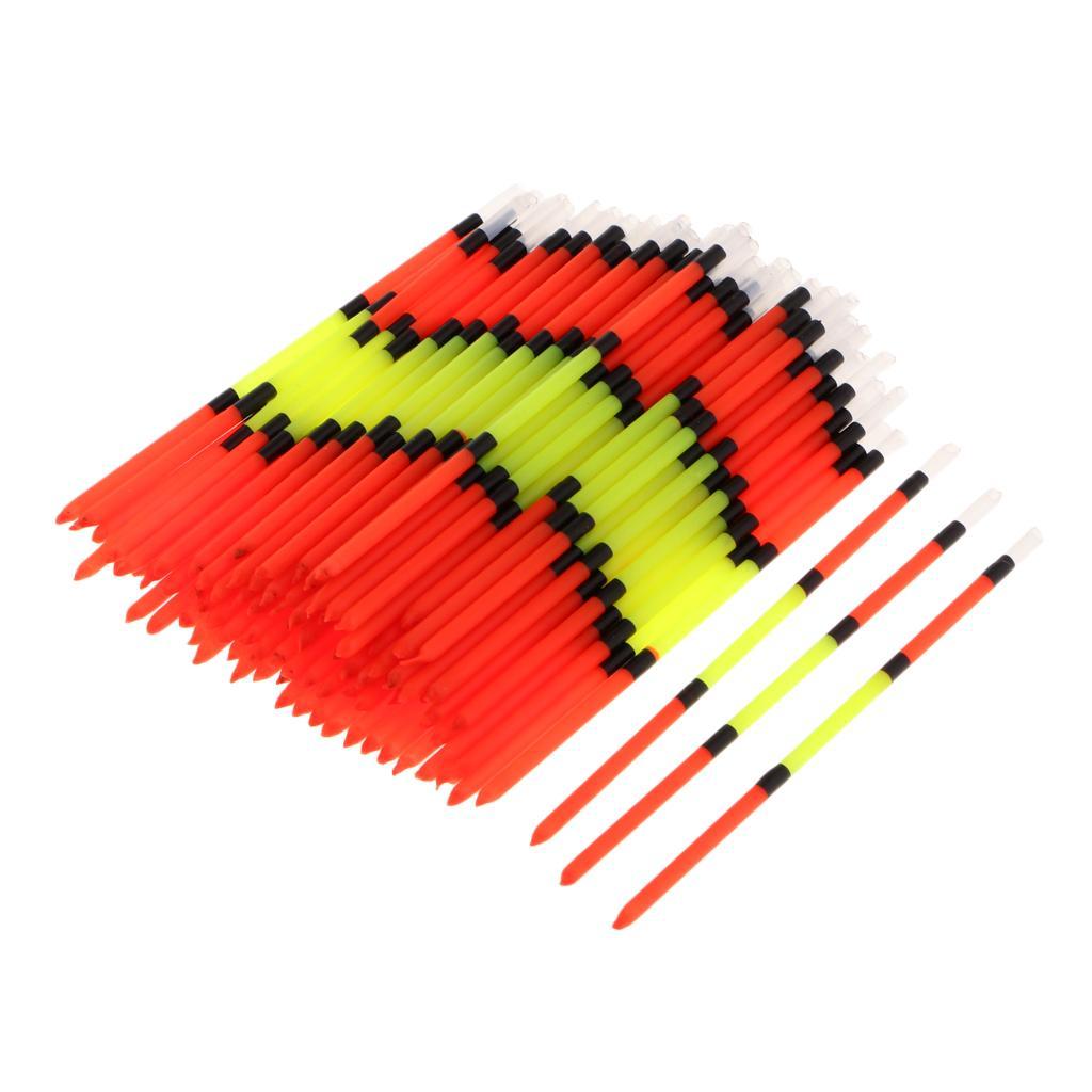 100pcs Fishing Float Vertical Long Tail Floating Stick Tube 2