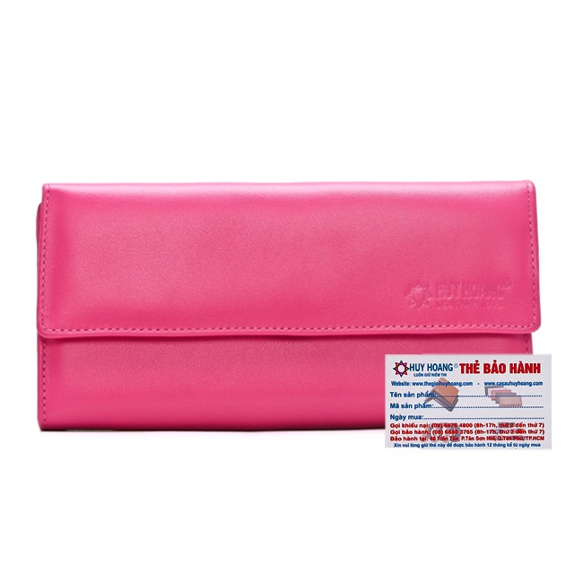 Ví Nữ Huy Hoàng HT3128 (9.5 x 19 cm) - Hồng
