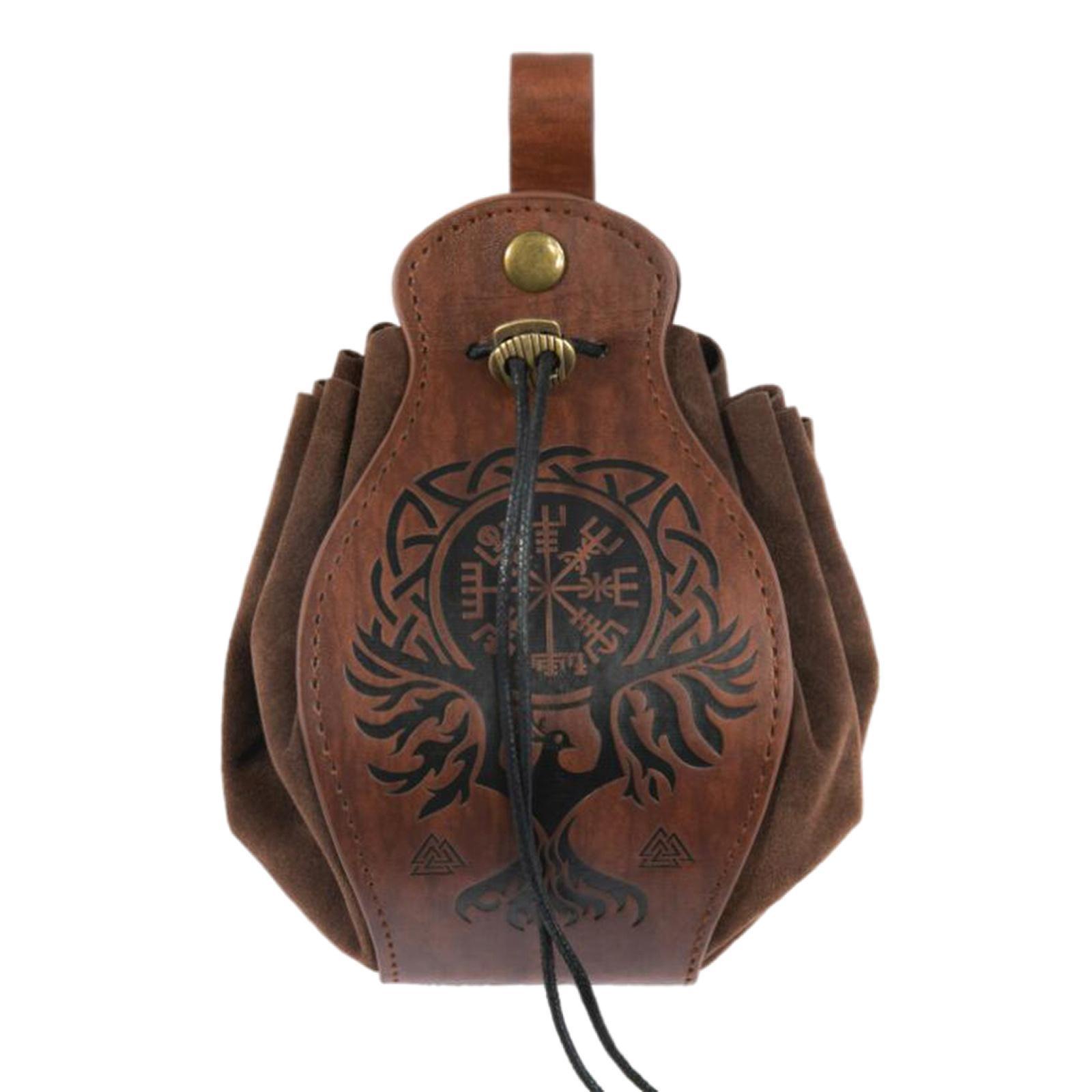 1PC Vintage Purse Accessories PU Leather Portable Waist Bag for Gift