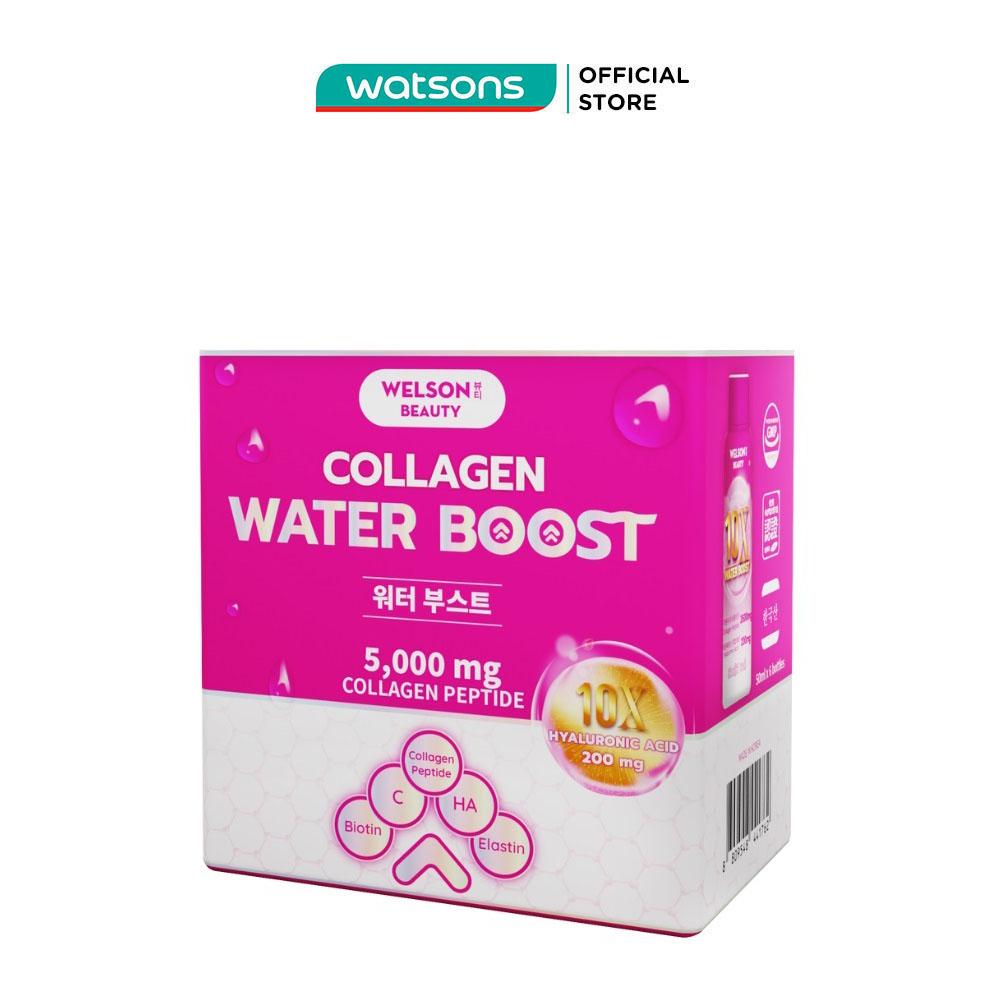 Thực Phẩm Bổ Sung Nước Uống Collagen Và Cấp Ẩm Welson Beauty Collagen Water Boost Hộp 6 chai x 50ml