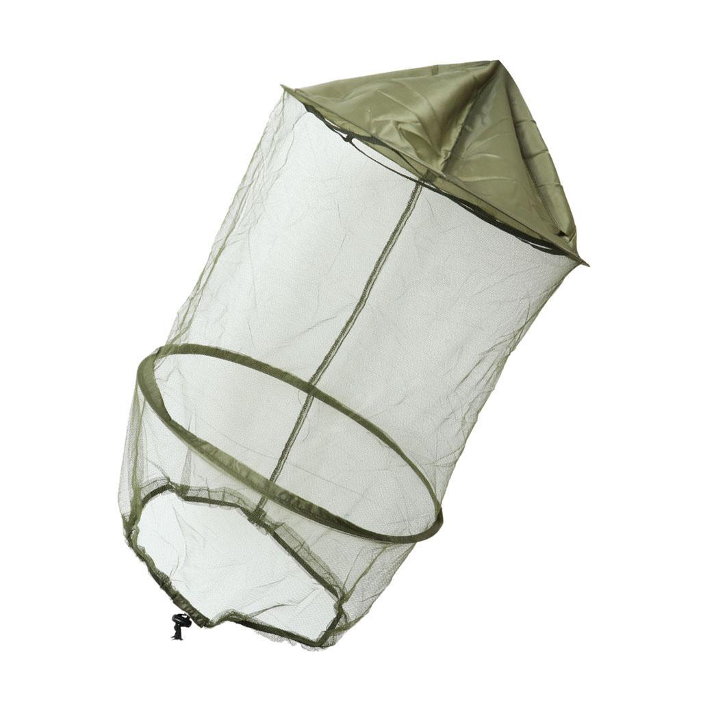 Outdoor Mosquito Insect Hat Bug Mesh Head Net Face Protector Travel Camping