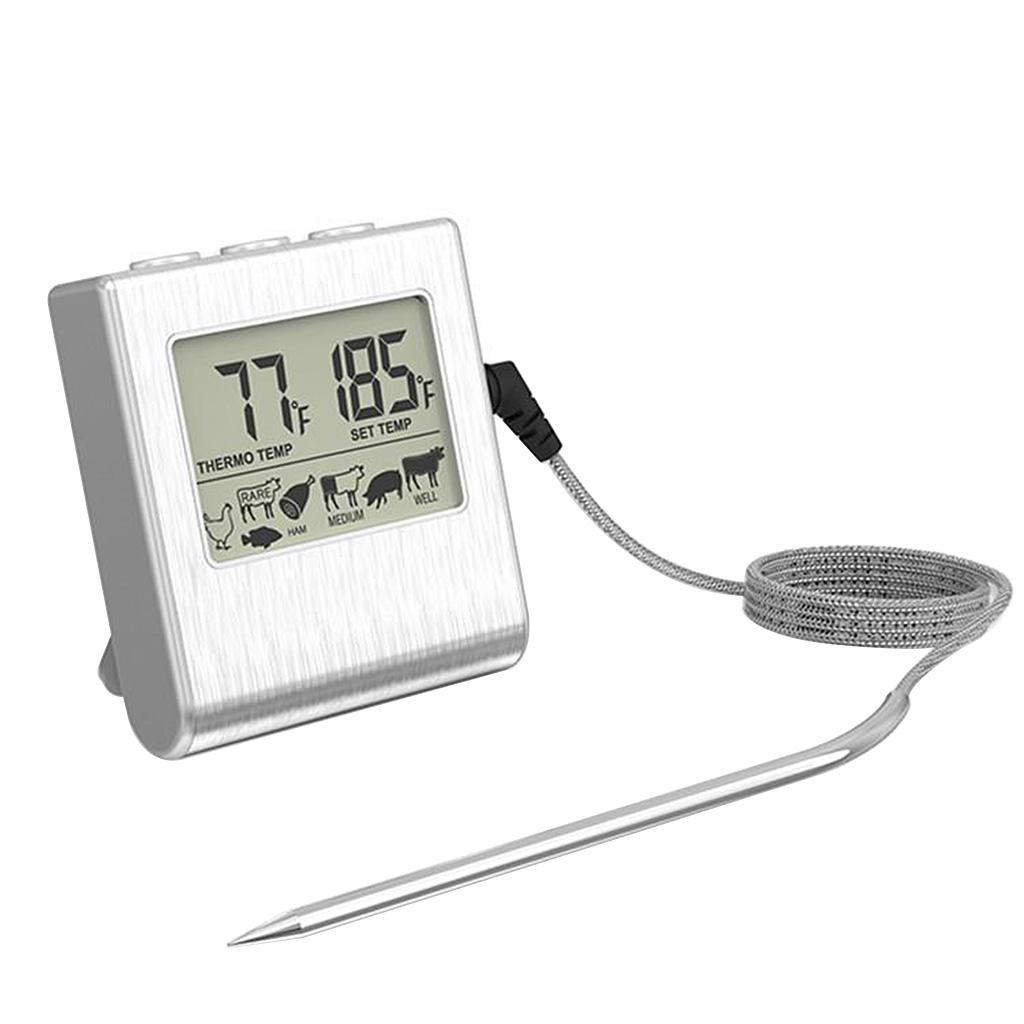 Premium Digital Meat Thermometer Stainless Steel Probe for Cooking Kitchen