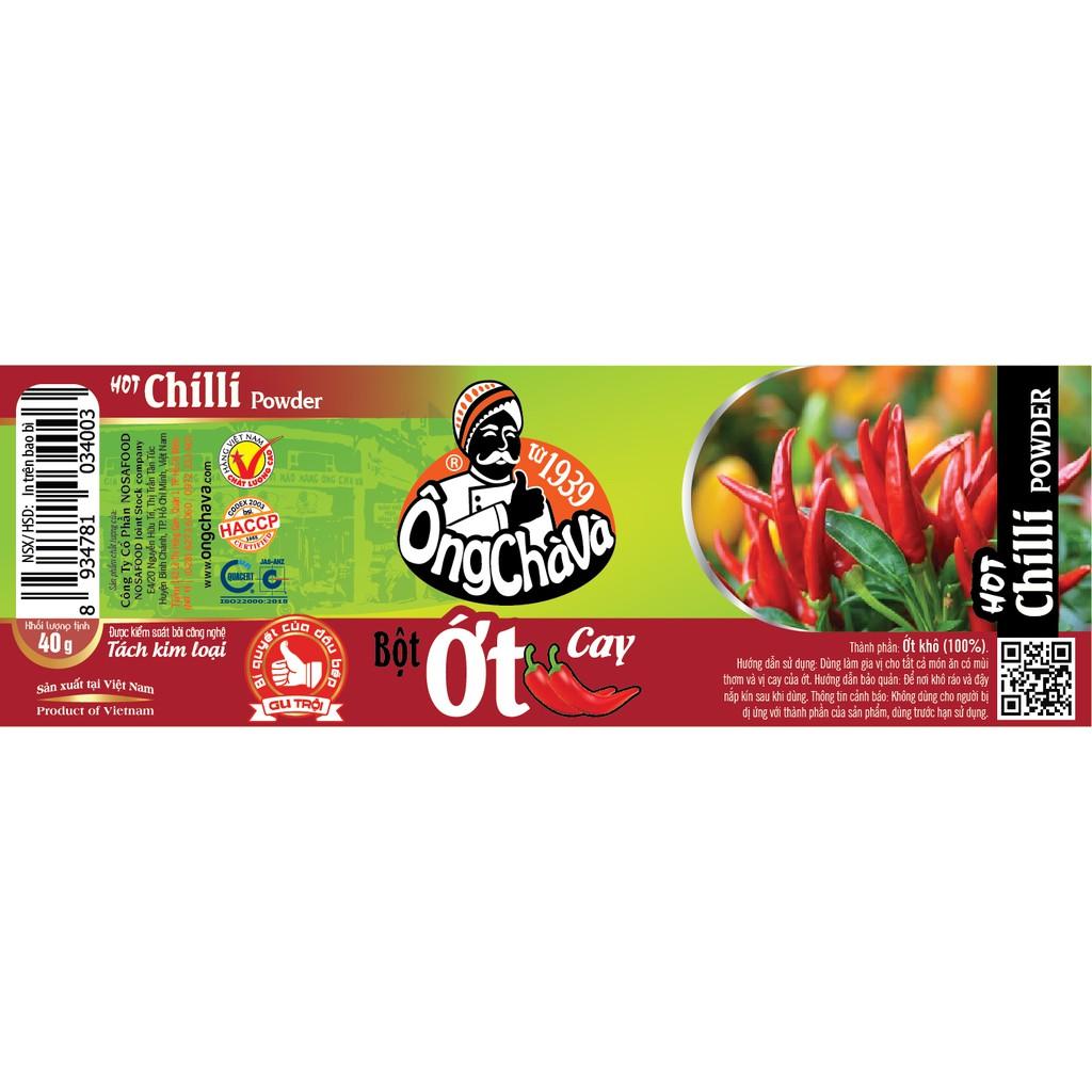 Bột Ớt Cay Ông Chà Và 40g (Hot Chilli Powder)