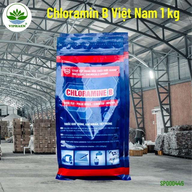 Cloramin B Việt Nam 25%, Bột khử trùng nước, sát khuẩn đồ dùng (Túi 1 Kg)