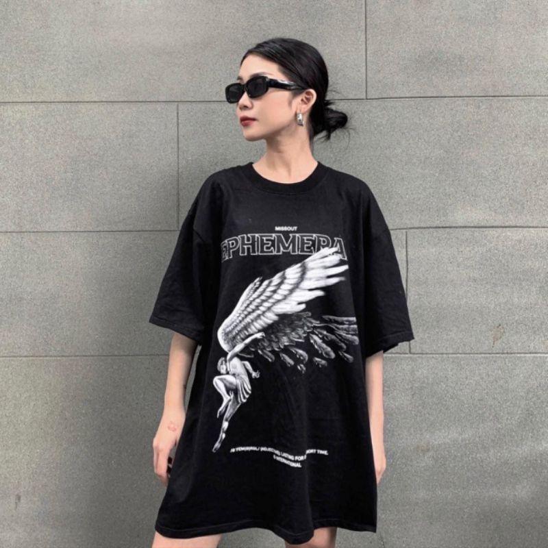 Áo thun unisex tay lỡ ANGEL TEE cực hot 2021 || Hany shop