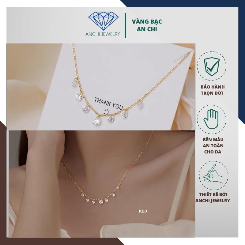 Dây chuyền bạc trẻ trung đeo cực nổi,An chi jewelry