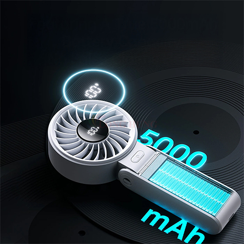 Quạt mini tích điện cầm tay Jisulife 3 in 1 Handheld Fan Life7 5000mAh - Hàng chính hãng