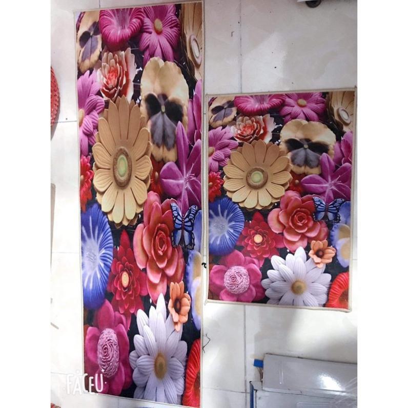 Bộ thảm bếp 3D chống trơn trượt