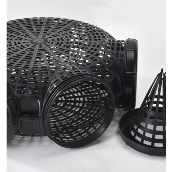 Rọ lồng Bắt Lươn, Bẫy Bắt Cá, Cua, Trạch 3 Lỗ Hiệu Quả, Làm Bằng Nhựa PVC Đàn Hồi, Lắp Ghép Dễ Dàng - sale to