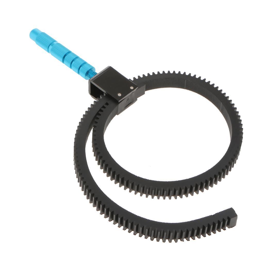 Adjustable Lens Follow Focus Gear Ring w/ Handle for DSLR Camera Camcorder
