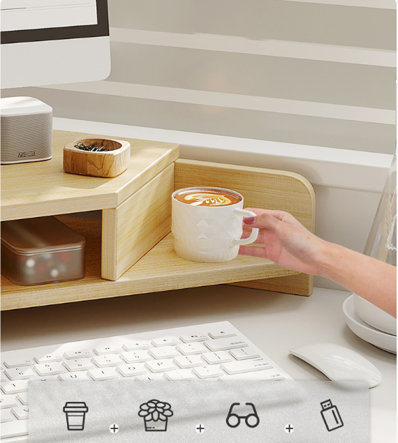 Bàn Kê Màn Hình Máy Tính Đặt Góc Bàn Giúp Ngồi Làm Việc Đúng Tư Thế Computer Conner Desk