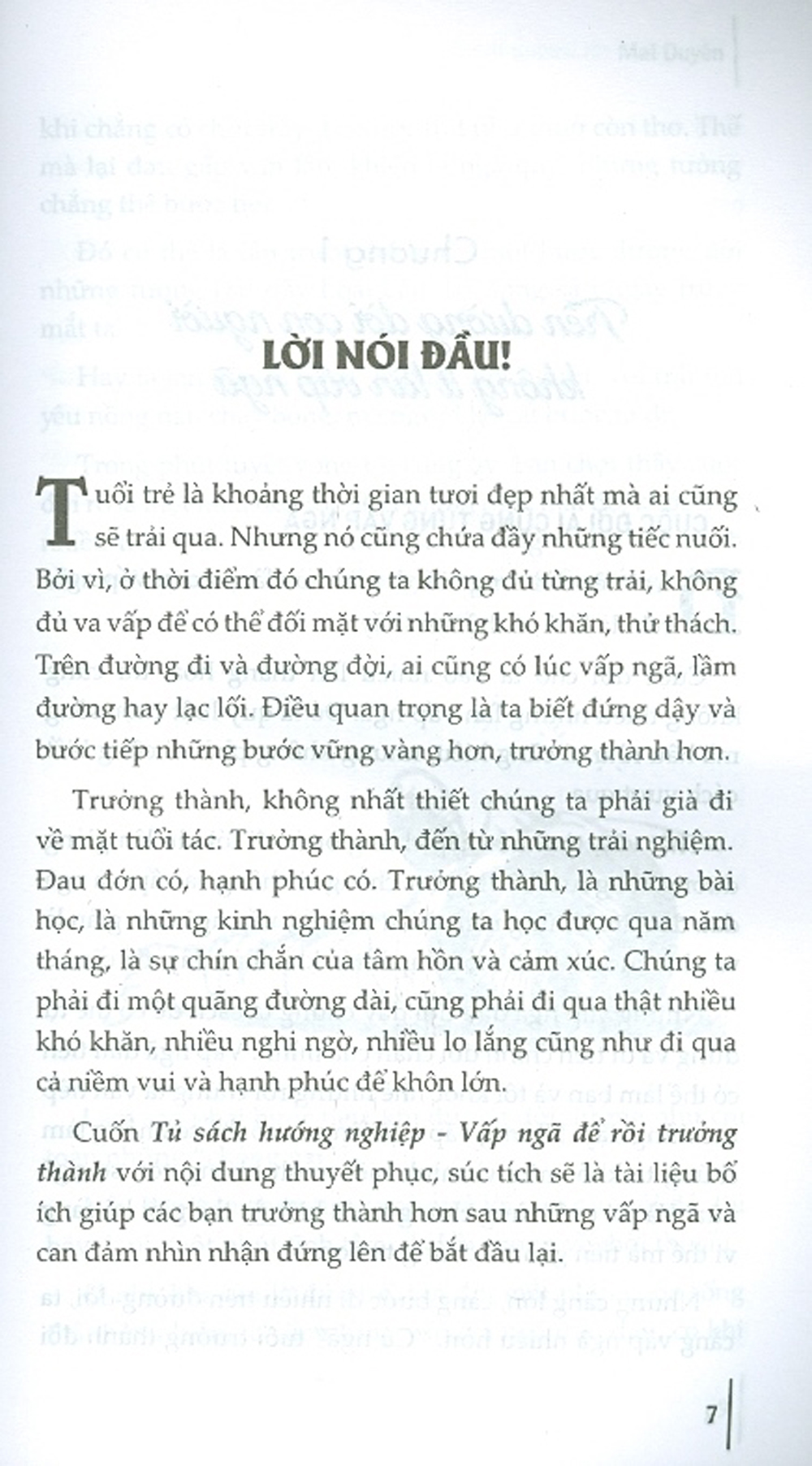 Tủ Sách Hướng Nghiệp - Vấp Ngã Để Rồi Trưởng Thành
