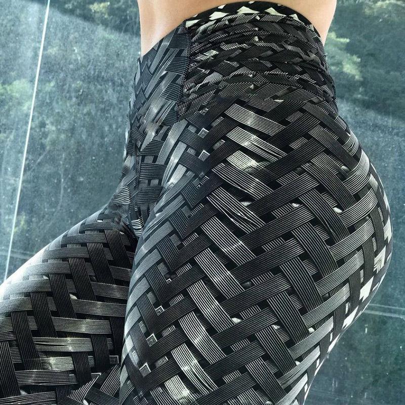 Phụ Nữ Mới Yoga Quần Legging Thun Chất Lượng Cao Đẩy Lên Thun Tập Luyện Scrunch Chiến Lợi Phẩm Quần Lưng Cao, Yoga Quần Legging