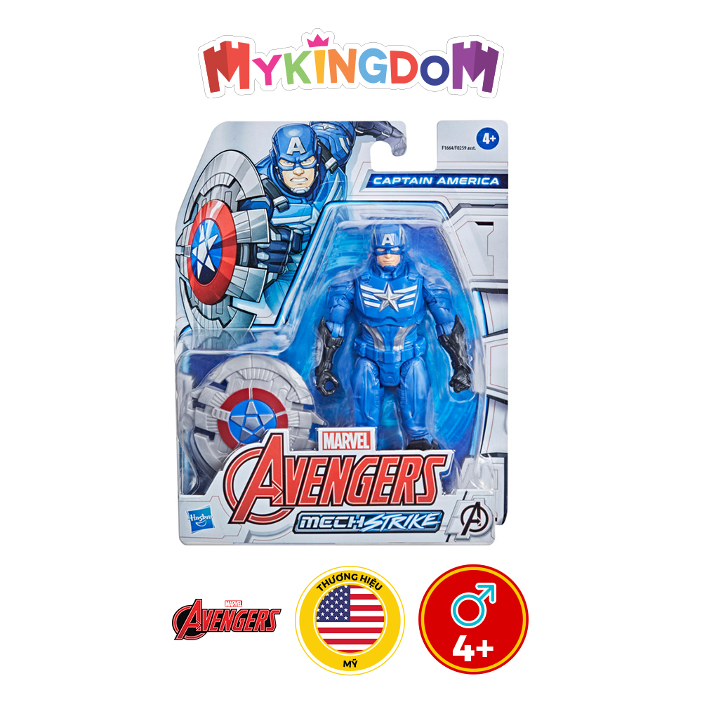 Đồ Chơi MATTEL AVENGERS Mô Hình Captain Dòng Mech Strike 6 Inch F1664