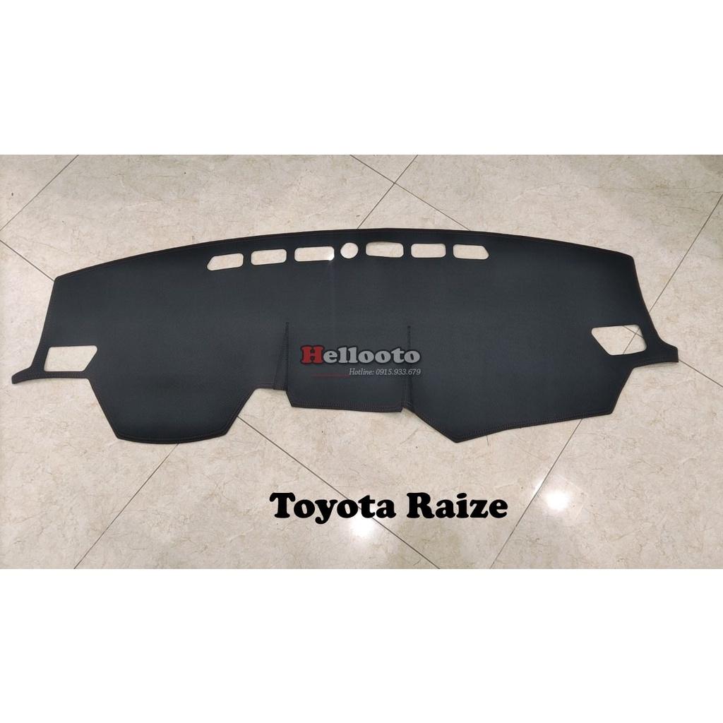 Thảm Taplo Da Carbon Cho Xe Toyota Raize 2021 - 2022 Cao Cấp