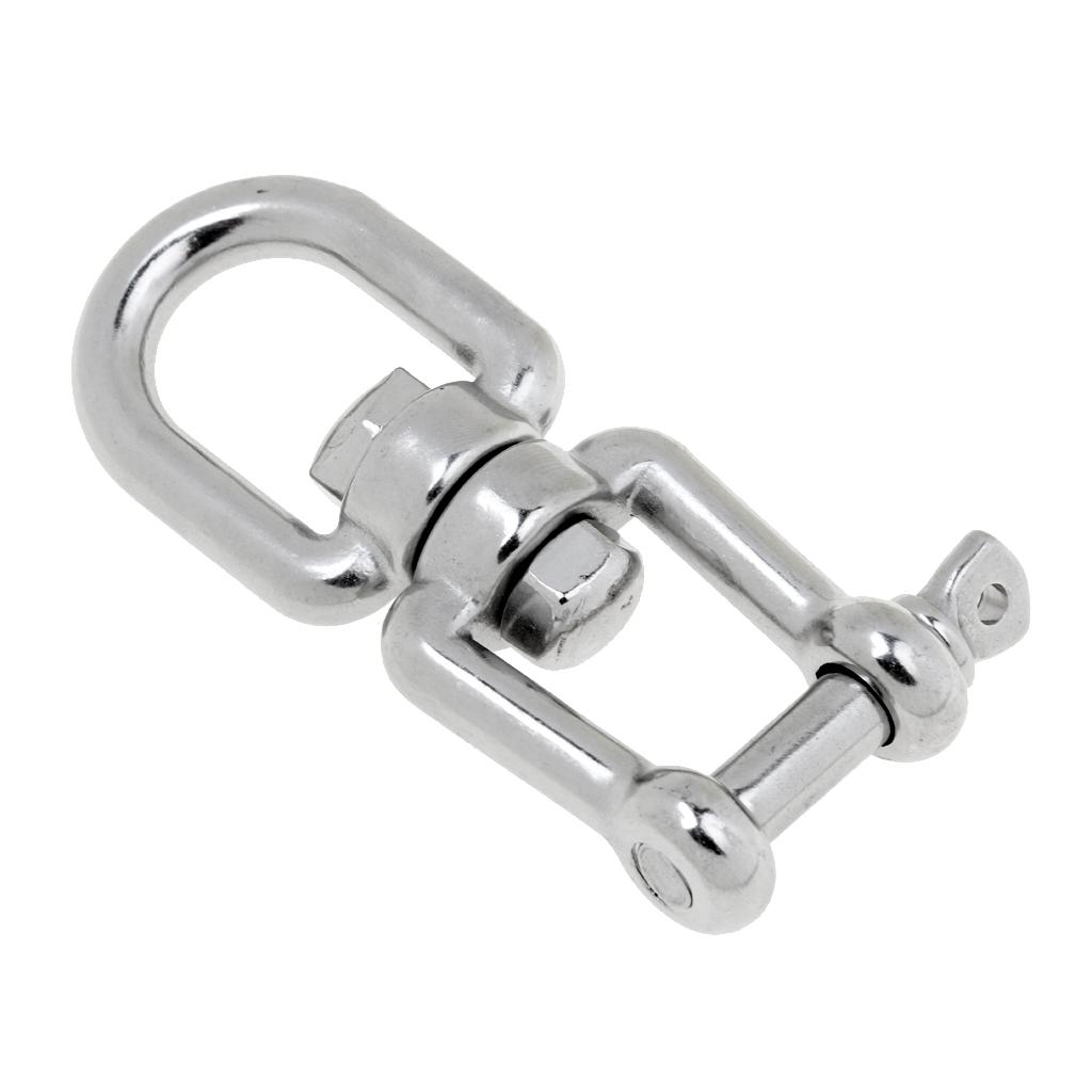6mm 8mm 2Pcs Marine Stainless Steel Boat Swing Shackle Connecting Jaw