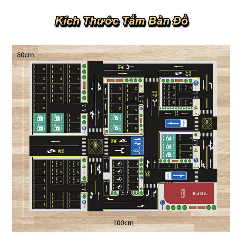 Bộ Sưu Tập 50 Ô Tô và Thảm cho Bé USKIDS Children's Alloy Pull-back 50 Cars & Map City - Home and Garden