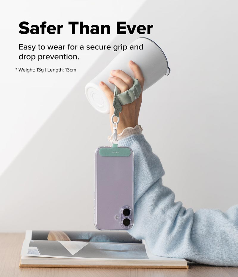 Dây đeo RINGKE Holder Link Puffer Finger Strap - Hàng Chính Hãng