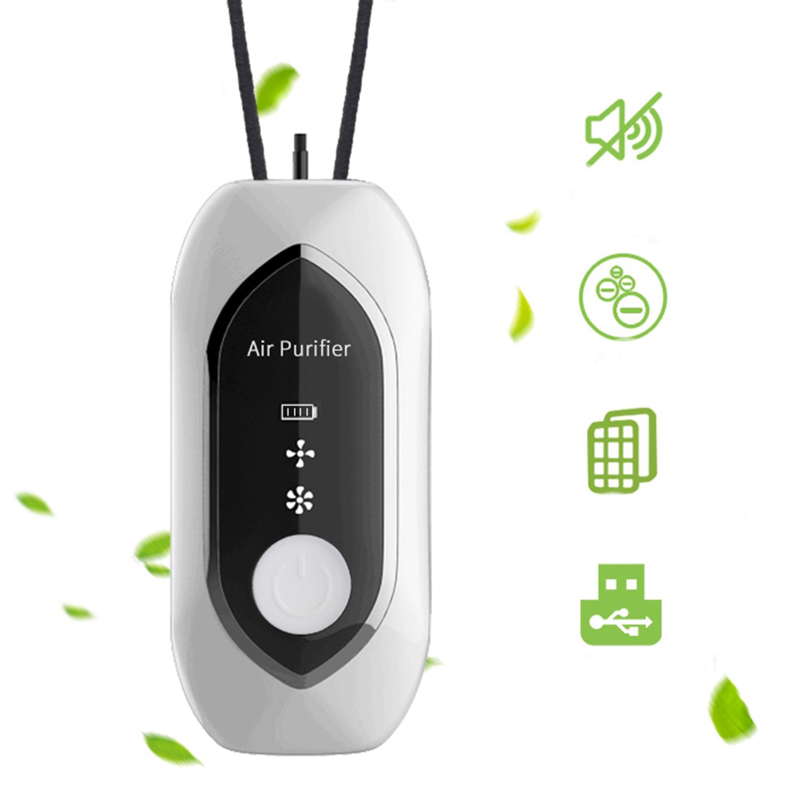 Wearable Air Purifier,Protable Personal Air Purifier Necklace, Travel Outdoor Negative Ion Generator, Remove Smoke Smell, Car/Pet Smell