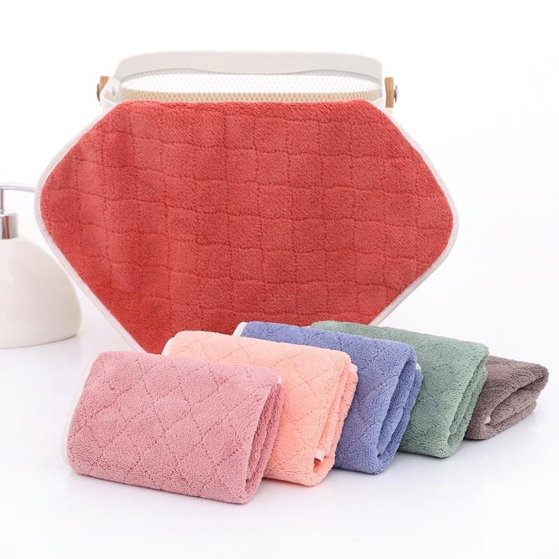 Khăn mặt cho bé chất liệu cotton mềm ngoại nhập siêu dày dặn, siêu khô thoáng kích thước 30x30cm
