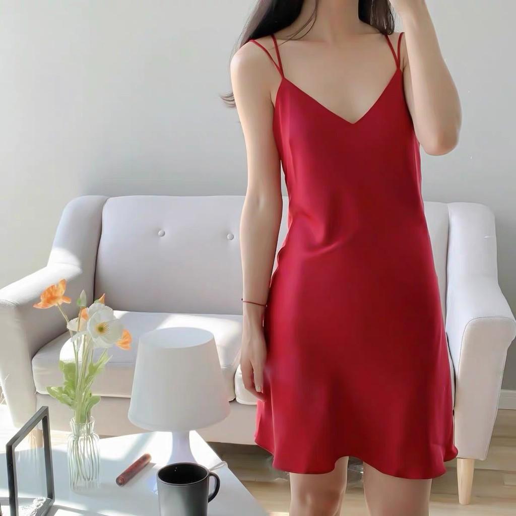 ️-Váy ngủ sexy satin lụa cao cấp - Đầm ngủ gợi cảm