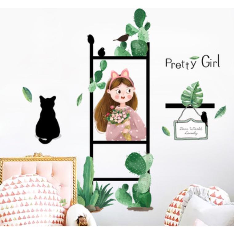 Decal trang trí tường - 4 khung tranh khách ibox chọn mẫu