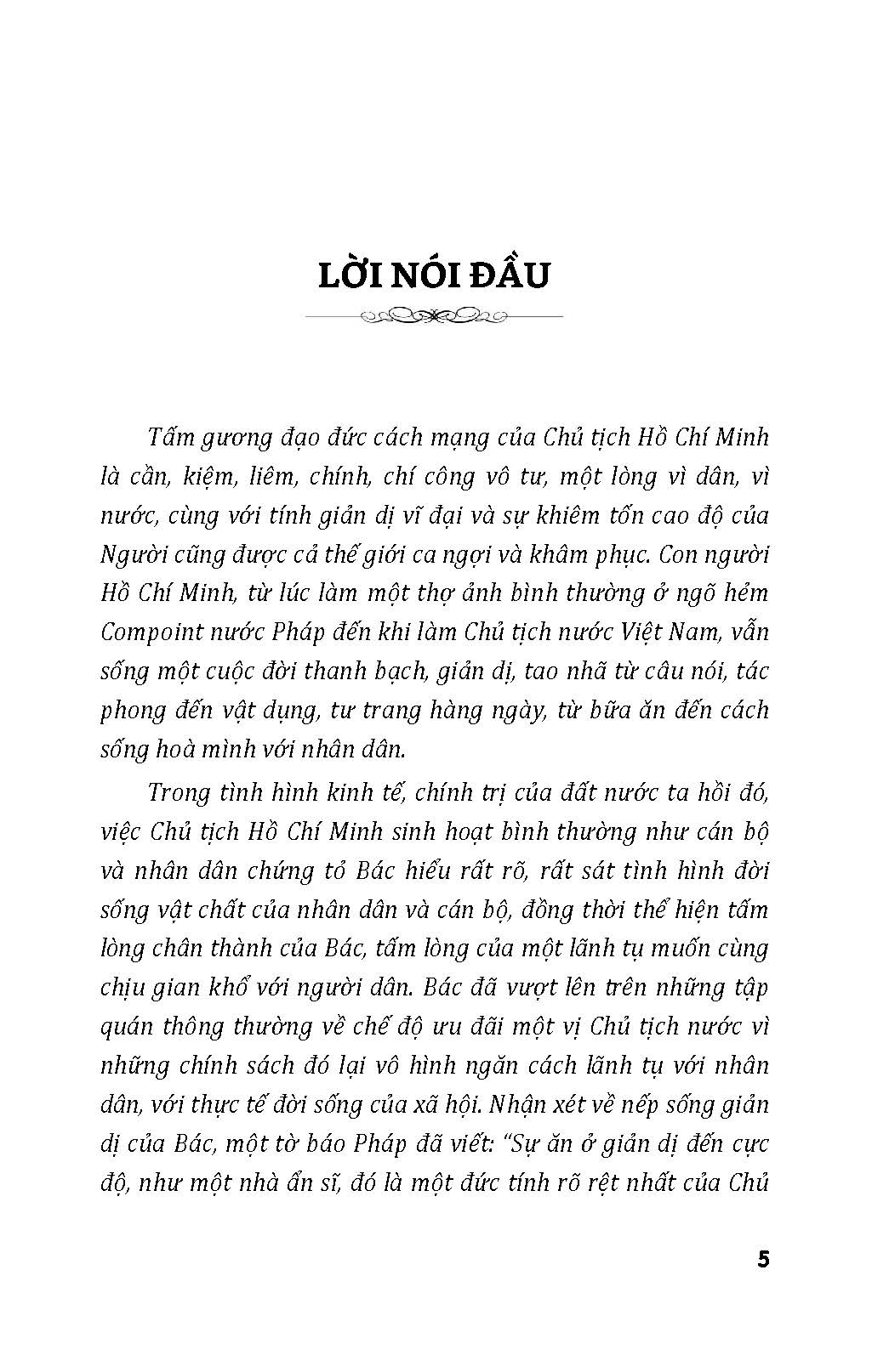 Đức Tính Giản Dị Và Tiết Kiệm Của Bác Hồ