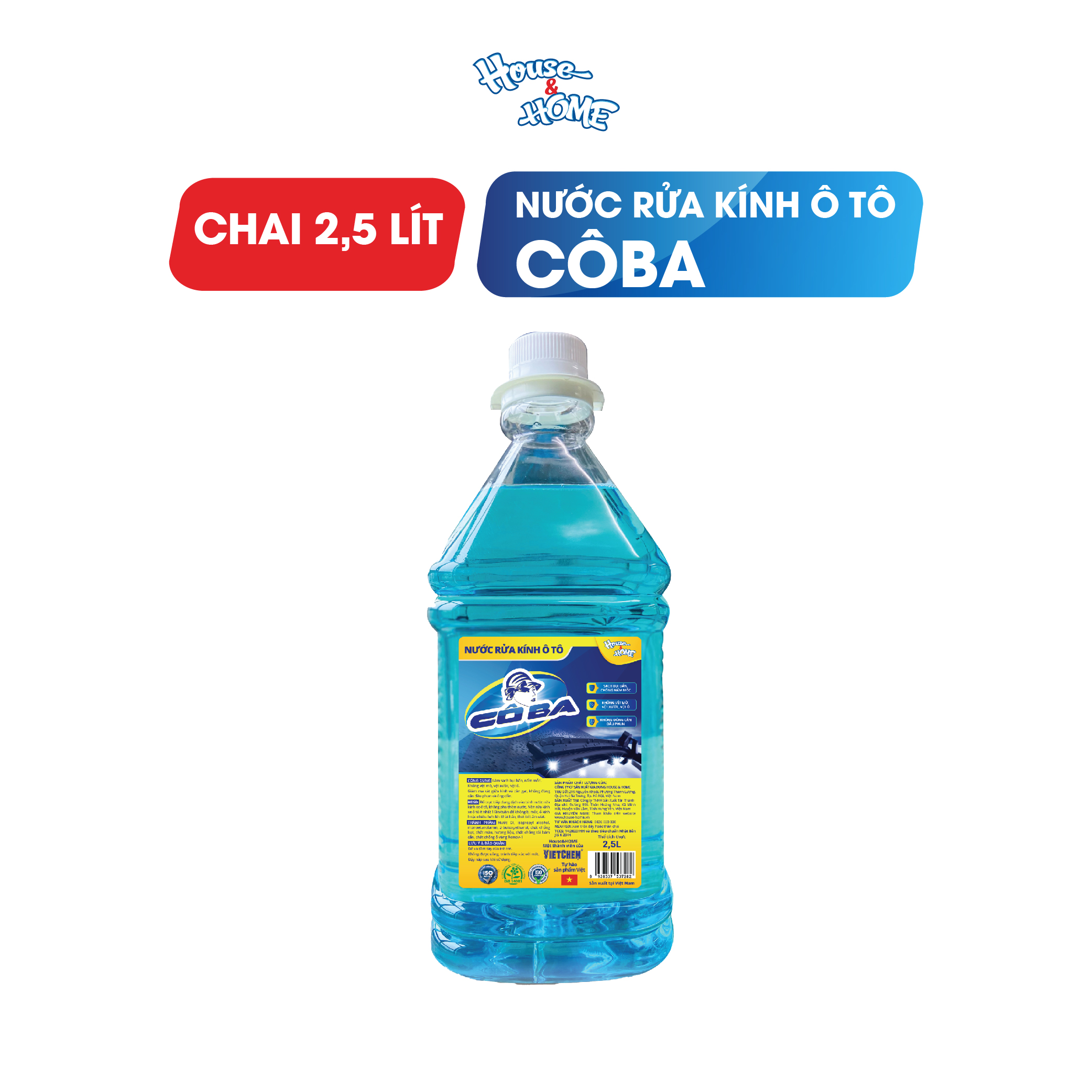 Nước rửa kính ô tô CôBa chai 2,5L