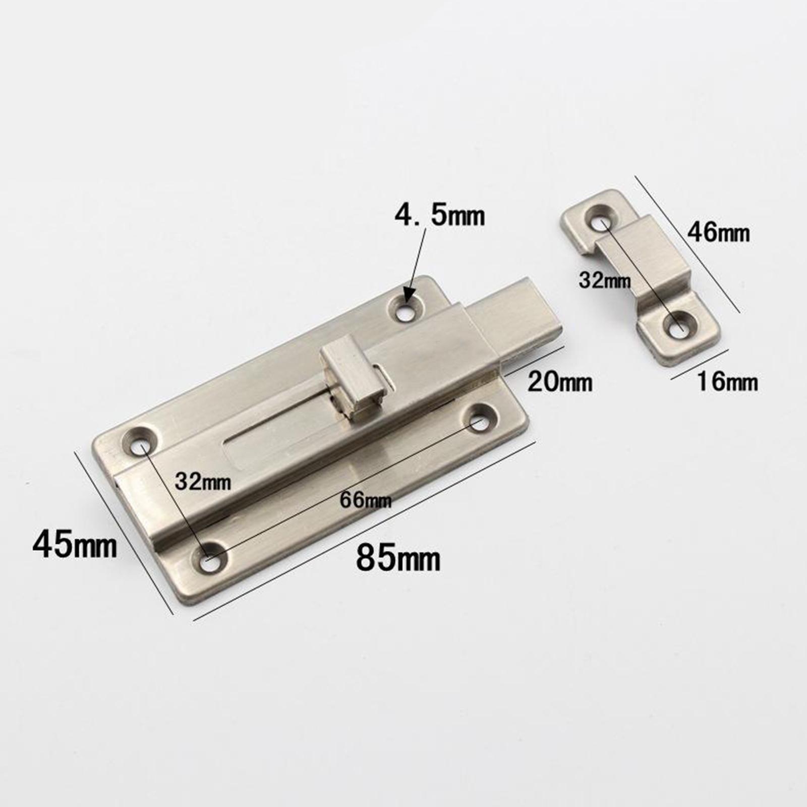 3 Heavy Duty Door  Slide Latch Locks with 4 Inch Screws