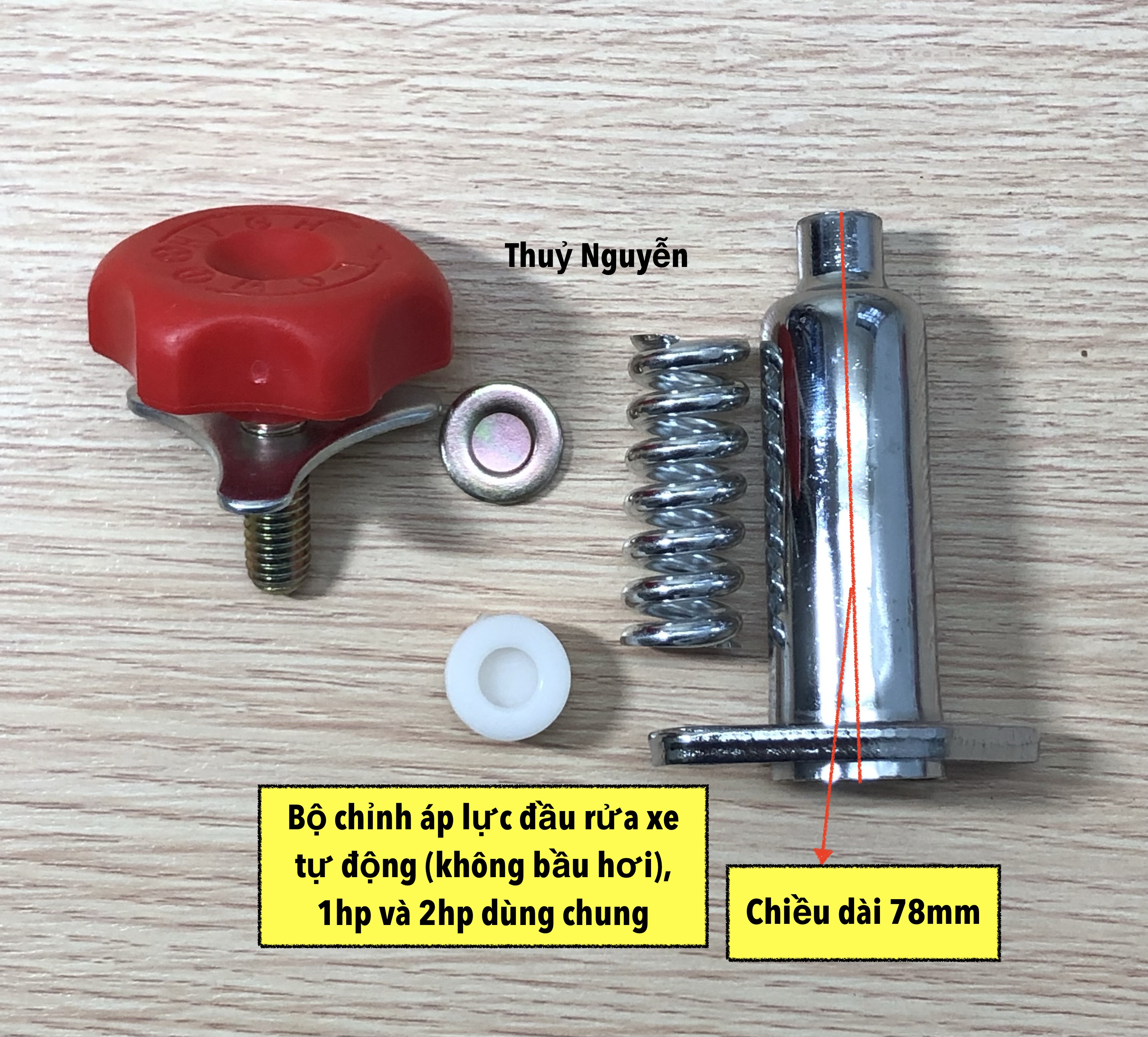 Cụm vỏ hoả tiễn/ Ruột hoả tiễn/ Bộ hồi nước/ Bộ chỉnh áp lực nước máy rửa xe tự động 1hp và 2hp dùng chung