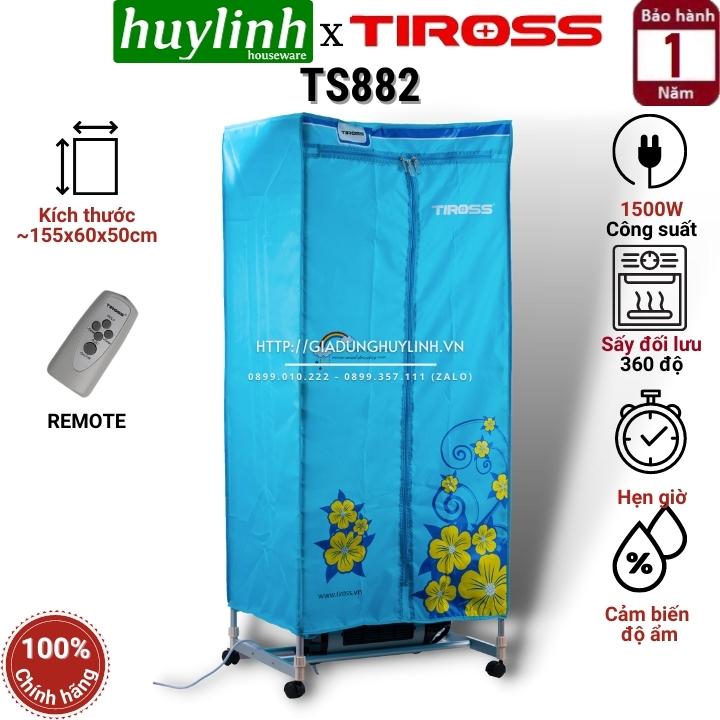 Máy Sấy Quần Áo Tiross TS882 (1500W) - Xanh Dương - Hàng chính hãng