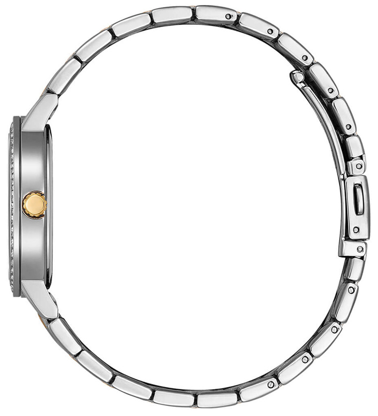 Đồng Hồ Nữ Citizen Pin-Quartz Đính Đá Swarovski Dây Thép Không Gỉ EL3106-59L - Mặt Xanh (31mm)