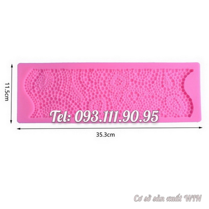 Khuôn silicon làm viền bánh, rau câu, fondant hình chuỗi ngọc - Mã số 1076