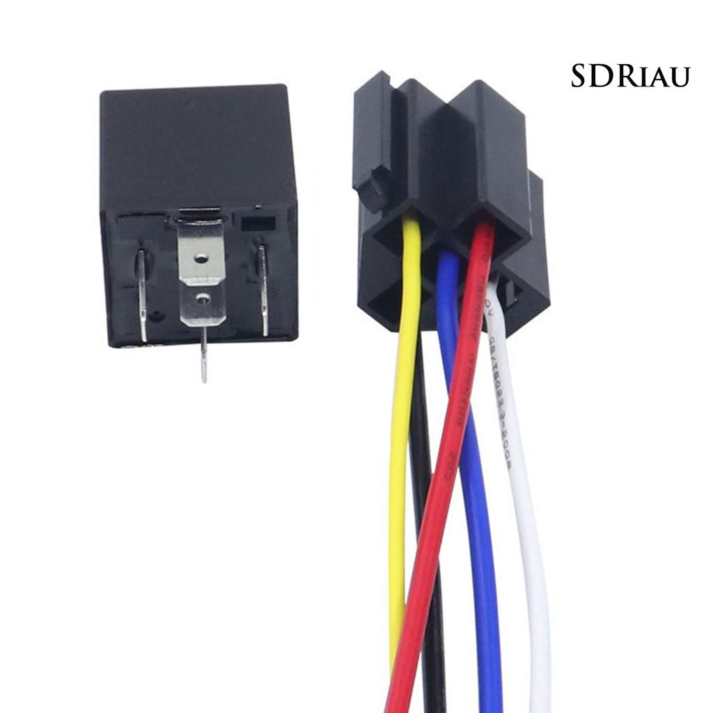 Rơ Le Tự Động 12 / 24v 5 Pin Kèm Ổ Cắm Chuyên Dụng Cho Xe Hơi Qcd1914