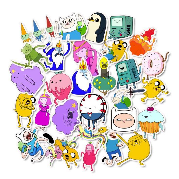 Sticker dán cao cấp HOẠT HÌNH ADVENTURE TIME Cực COOL ms#7