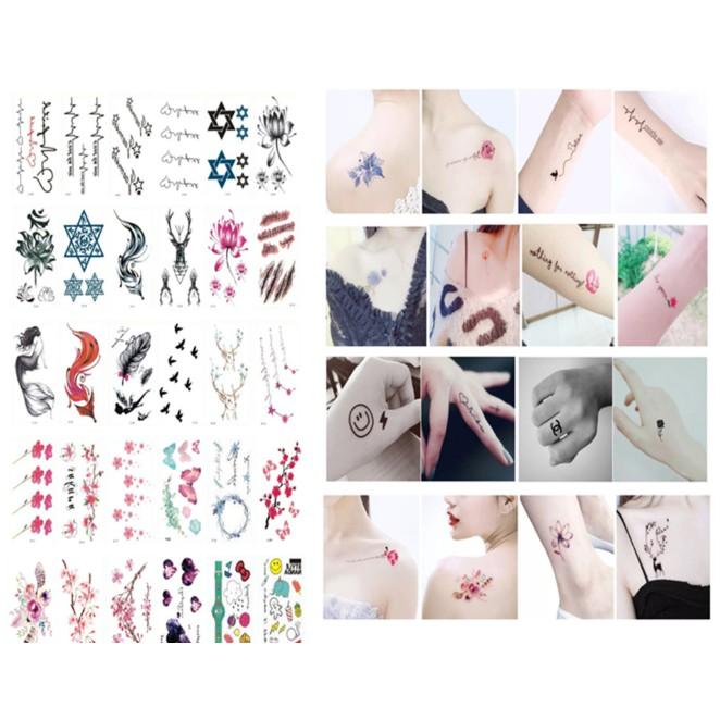 Set 30 tấm hình xăm nước Tattoo cực đẹp cực rẻ