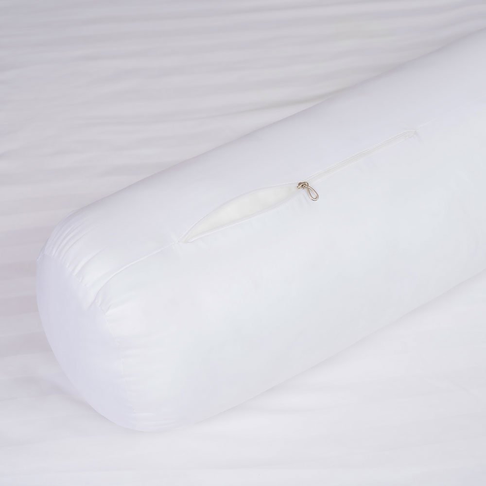 Ruột Gối Nằm Trơn Lidaco Bông Trắng Tinh Khiết Có Khóa Kéo Tiện Lợi - Ruột Gối Ôm Trắng 35X100Cm