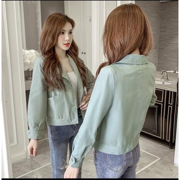 ÁO KHOÁC KAKI NỮ 1 LỚP CHẤT MỊN SIÊU THIẾT KẾ TINH TẾ CUỐN HÚT CỦA PHÁI ĐẸP