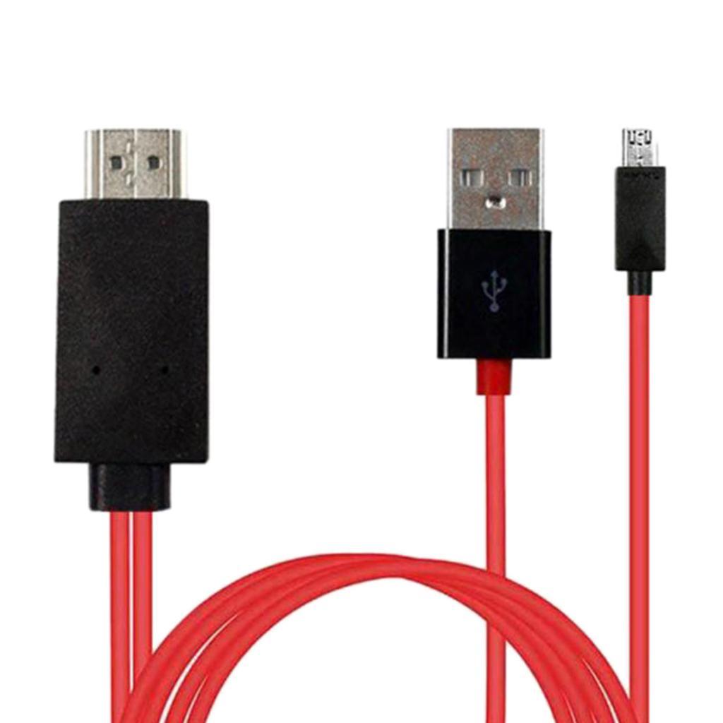 HDMI to Micro USB Adapter HDTV AV TV Cable Cord For Android Samsung