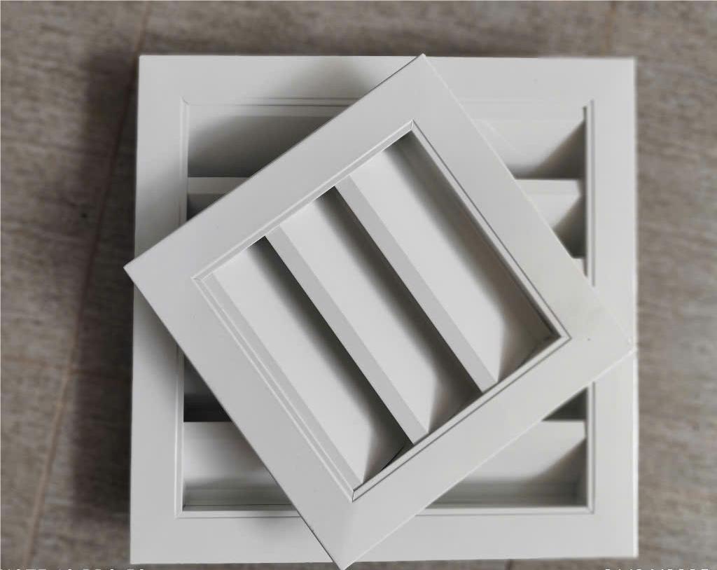 cửa gió louver nan Z 200x200 kèm lưới chắn côn trùng lắp thông gió tránh hắt mưa