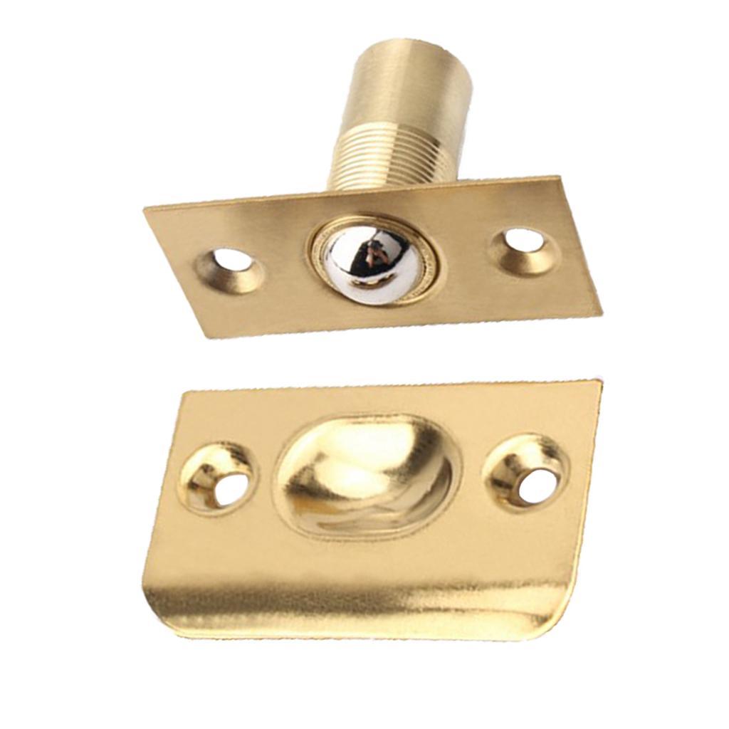 Stainless Steel Roller Ball Catch Lock Door Cupboard Spring Latch Brass