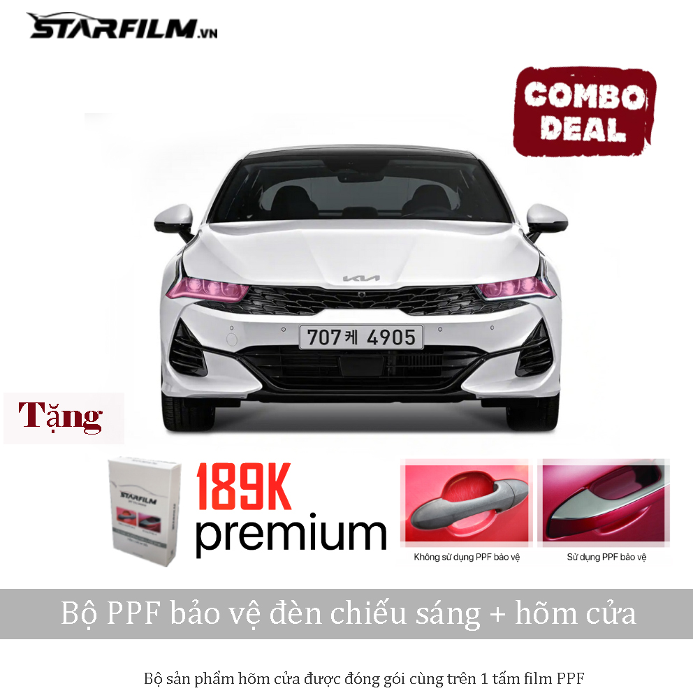 KIA K5 2022 PPF TPU đèn chiếu sáng chống xước tự hồi phục STARFILM