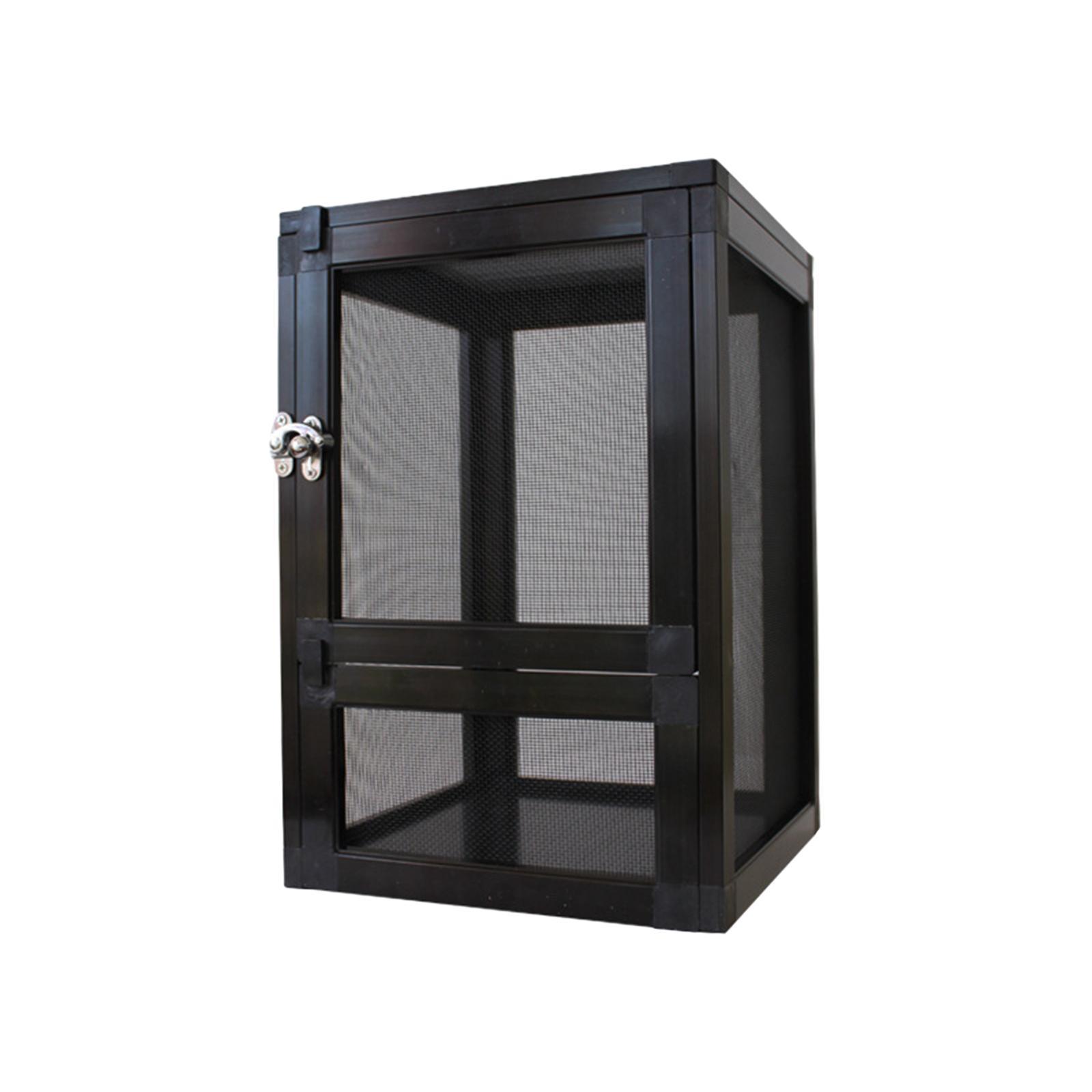 Reptiles Habitat Reptile Cage Storage Ventilation Feeding Air Screen Cages Breeding Box for Frog Snake Bearded Dragon Butterflies Hermit