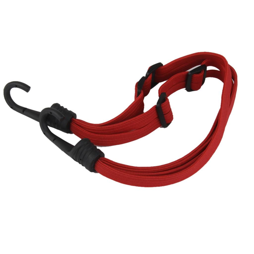 4xRed Motorcycle Bike Cargo Luggage Helmet Holder Rope Strap Elastic