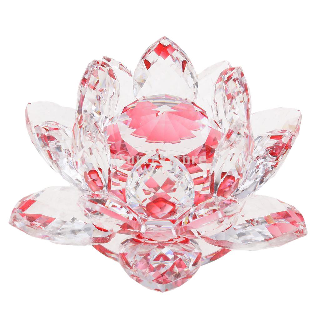 Hoa Sen Pha Lê Hoa Thủ Công Paperweights Glass Lotus Model