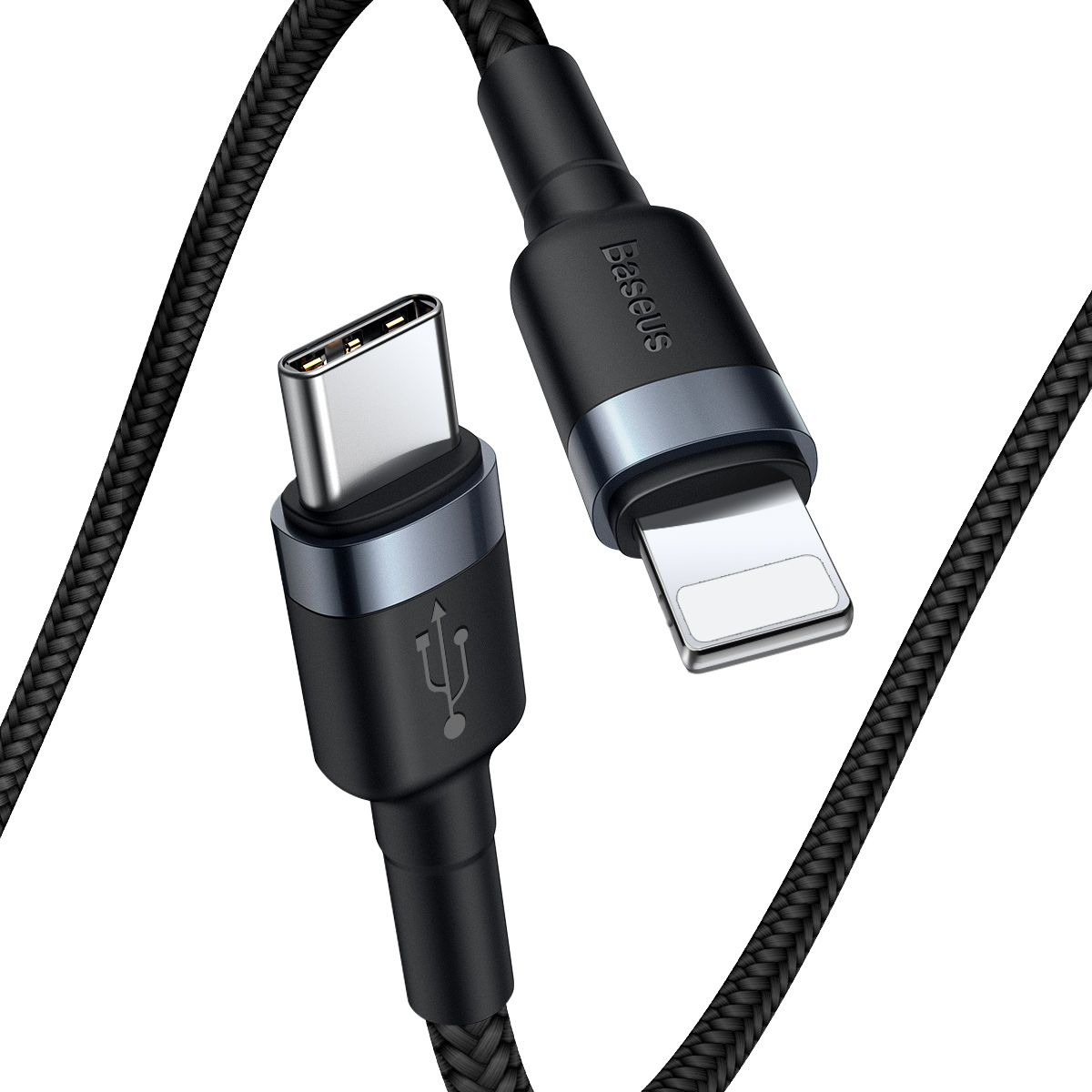 Cáp sạc nhanh 18W dùng cho iPhone, iPhone - Baseus Cafule Data Cable Type-C to iP - Hàng nhập khẩu