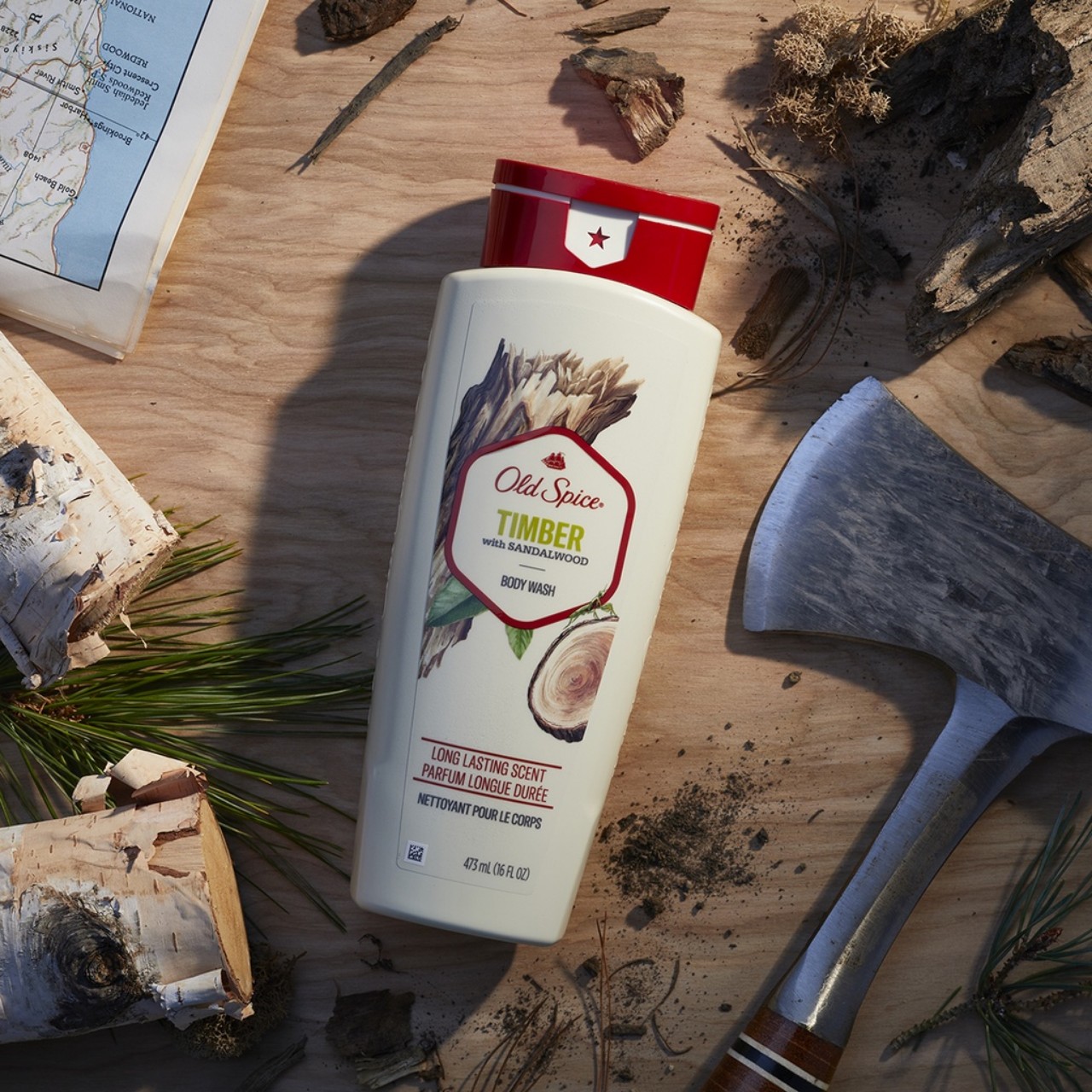 Sữa tắm dạng Gel cho mùi hương nam tính cho nam Old Spice 473ml chính hãng của Mỹ Timber | Bearglove | Fiji | Wolfthorn