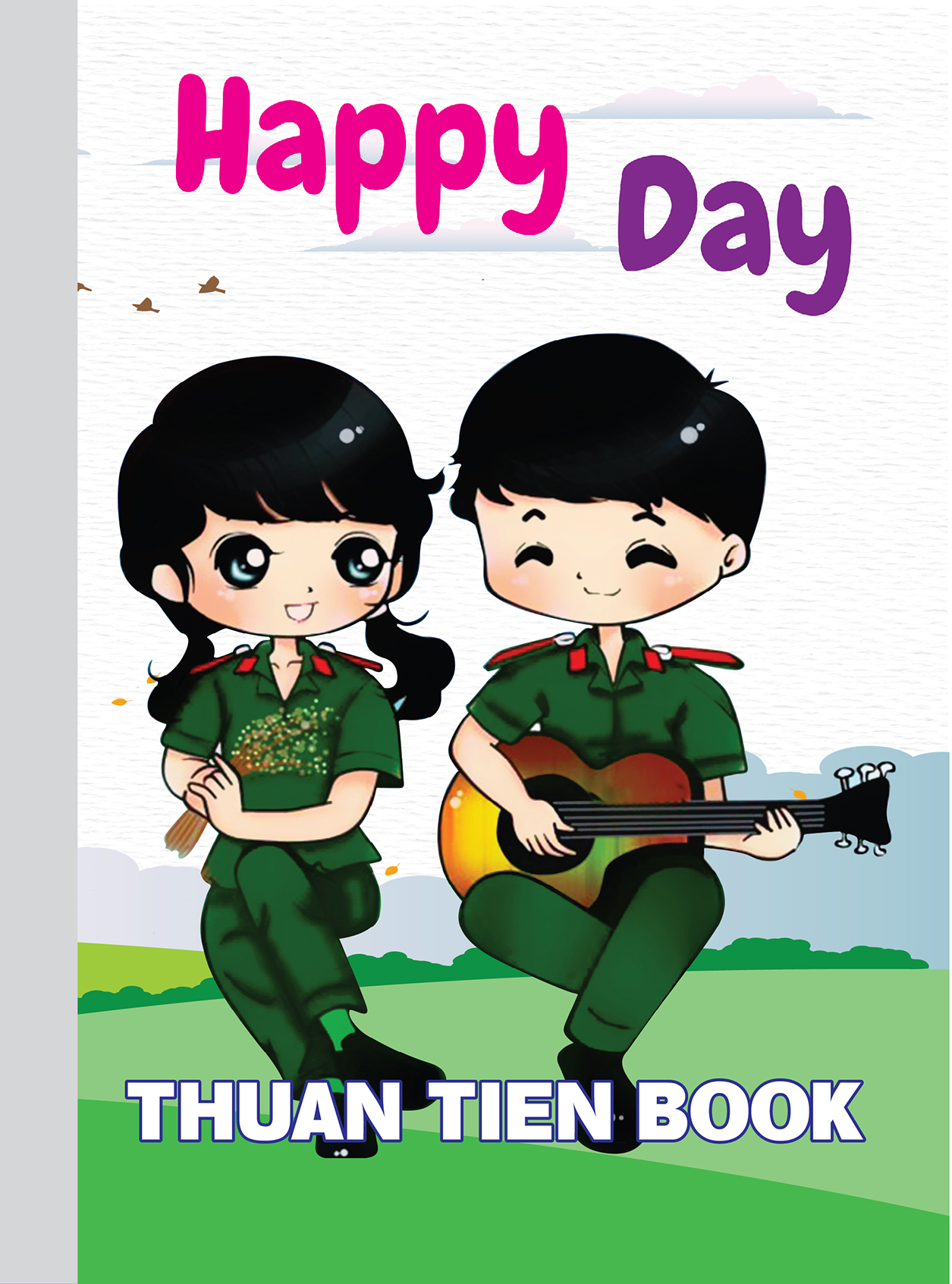 Lốc 10 Quyển Tập học sinh gáy vuông HAPPY DAY - kẻ ngang (96 Trang)  -mẫu ngẫu nhiên